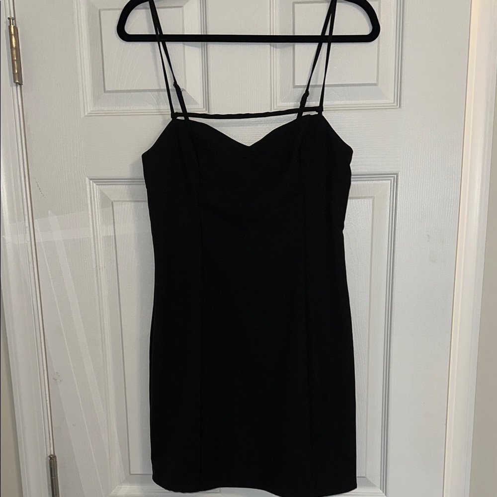 Abercrombie & Fitch Black Mini Slip Dress